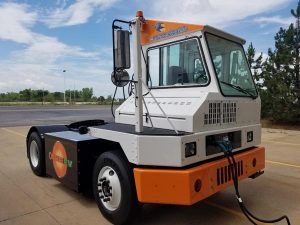 Orange EV Pure-Electric Terminal Truck