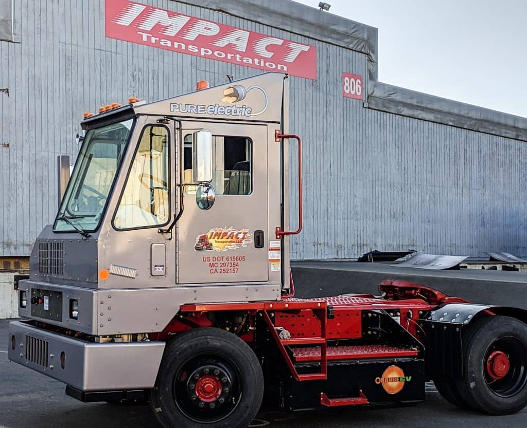 Impact Transportation deploys Orange EV Pure-Electric Terminal Truck to Port of Oakland operations