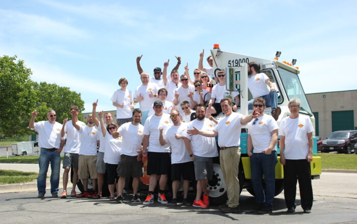 Careers at Orange EV celebrating trucks