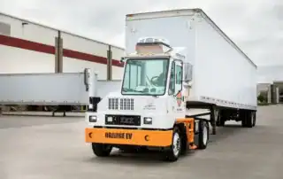Orange EV Terminal Truck