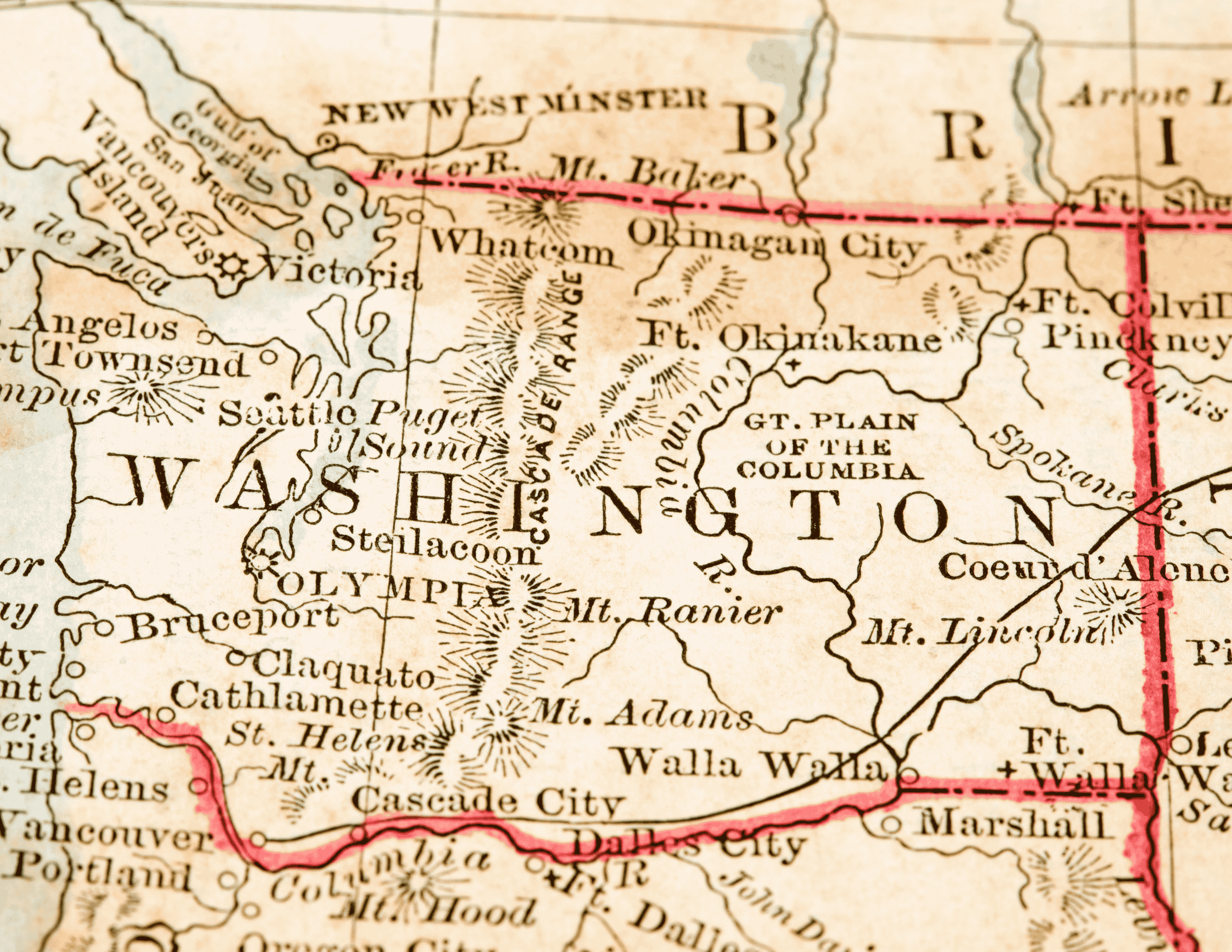 A map of Washington State